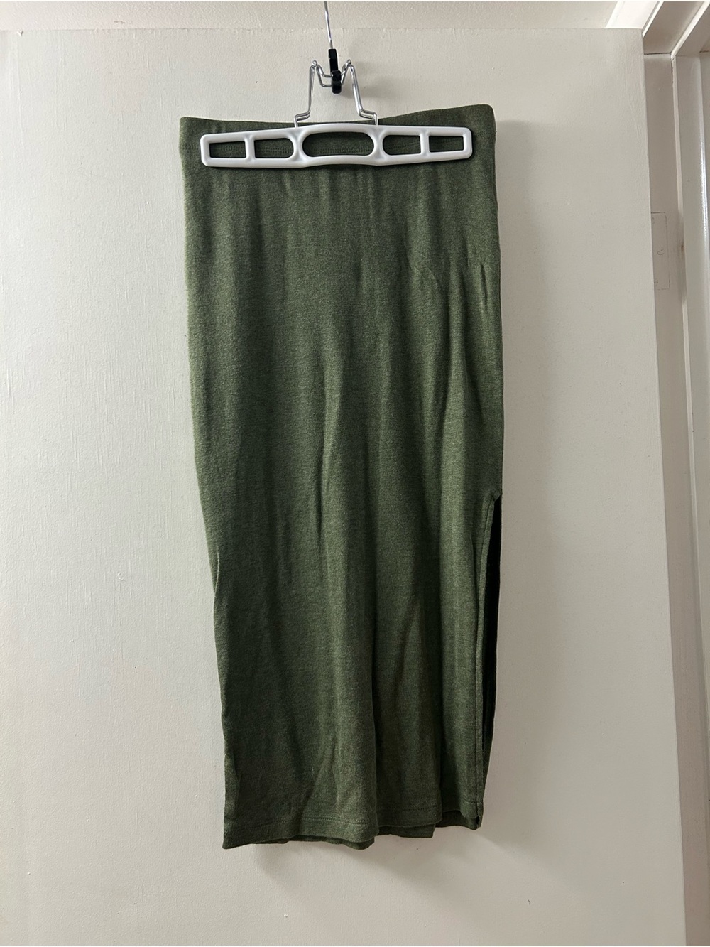 Olive Green Midi Skirt